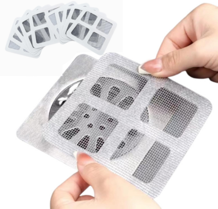 Set 10 Filtre Adezive pentru Scurgere - Protectie Eficienta impotriva Parului si Resturilor, Ideal pentru Dus si Chiuveta