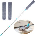 Mop Flexibil pentru curatarea Spatiilor inguste, Indepartarea Prafului, Maner Telescopic Extensibil, Contine Laveta Microfibra de Rezerva – Curatare sub Electrocasnice Mari, Canapele, Mobilier
