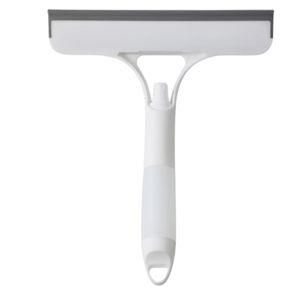 Racleta de Curatare 3 in 1, Multifunctionala, Pentru Geamuri, Oglinzi si Masina, Contine Spray Pulverizator, Racleta din Silicon si Burete , Alb