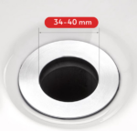 Ventil Lavoar cu Filtru de Drenaj, Dop Scurgere, Usor de Curatat, din Otel Inoxidabil, pentru Baie si Bucatarie - imagine 3