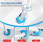 Perie de Toaleta cu 8+8  Rezerve si Suport, Sistem de Curatare pentru Toaleta, Ideal pentru Curatare Profunda - imagine 4