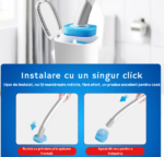 Perie de Toaleta cu 8+8  Rezerve si Suport, Sistem de Curatare pentru Toaleta, Ideal pentru Curatare Profunda - imagine 5