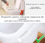 Lifter pentru Ridicarea Capacului de Toaleta, pentru Acasa, Birou, Hotel sau Calatorii - imagine 4