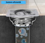 Set 10 Filtre Adezive pentru Scurgere - Protectie Eficienta impotriva Parului si Resturilor, Ideal pentru Dus si Chiuveta - imagine 6