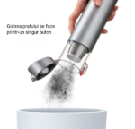 Aspirator auto portabil, cu acumulator 3 in 1, Pentru uz casnic sau Auto, Wireless, Putere 75W, 6500 PA, Functie Suflare, Functie Aspirare, Functie de Pompa de vid, incarcare Type-C, filtru Hepa, 8 accesorii incluse - imagine 6