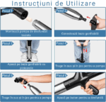Dispozitiv Profesional de Desfundat Toalete si Chiuvete – Otel Inoxidabil, Eficienta Instantanee - imagine 5