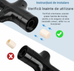 Dispozitiv Profesional de Desfundat Toalete si Chiuvete – Otel Inoxidabil, Eficienta Instantanee - imagine 7