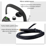 Aparat de Curatat cu Aburi 2500W – Presiune 3 Bar, Multifunctional, Ideal pentru Grasime, Mobila, Bucatarie si Masina - imagine 8