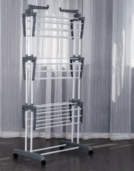 Uscator de Rufe Pliabil cu 3 Nivele si Extensii Laterale, Suport de Uscare Haine si Prosoape - imagine 4