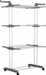 Uscator de Rufe Pliabil cu 3 Nivele si Extensii Laterale, Suport de Uscare Haine si Prosoape