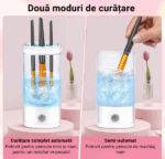 Aparat Electric de Curatat Pensule de Machiaj – Dispozitiv Automat pentru Toate Tipurile de Pensule - imagine 6