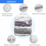 Sac pentru vidat haine prin vacuum, marime L, Transparent - imagine 3