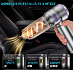Kit Complet Anti-Praf pentru Mașină și Casă – Aspirator Portabil + Perii Detailing - imagine 2